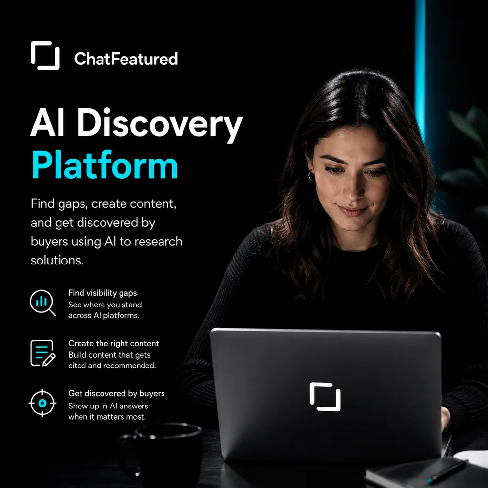 ChatFeatured Inc. ChatGPT ad — Improve Your AI Discovery in SaaS & Productivity