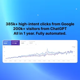 Bidlytics, Inc. ChatGPT ad — SEO on autopilot for busy founders in Email Marketing & CRM