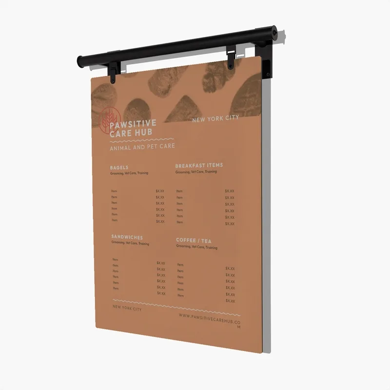 VistaPrint ChatGPT ad — Menu board