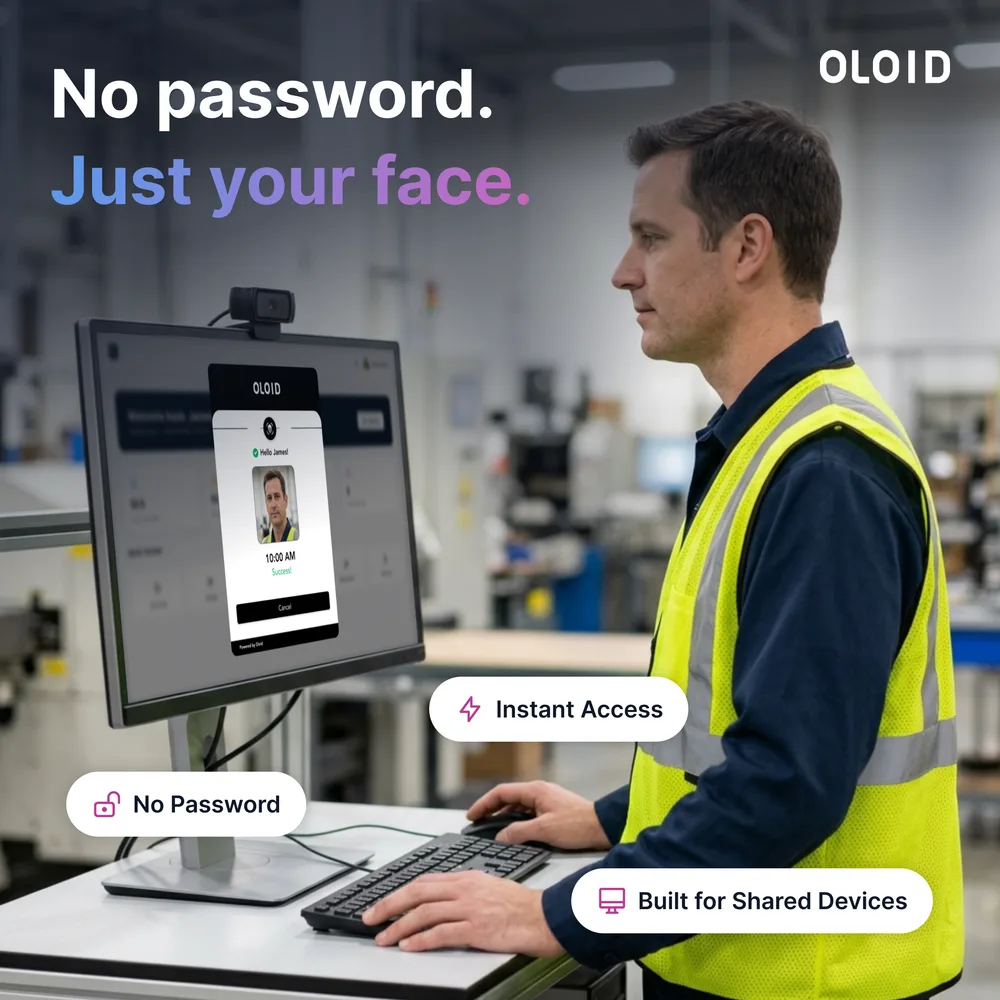 OLOID ChatGPT ad — Passwordless MFA for Shared Devices in Enterprise & Fintech