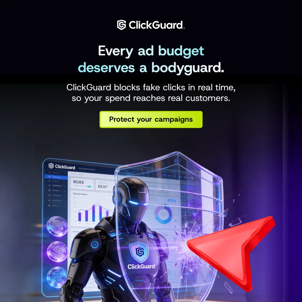 Clickguard ChatGPT ad — Click Fraud Shield for PPC Agencies