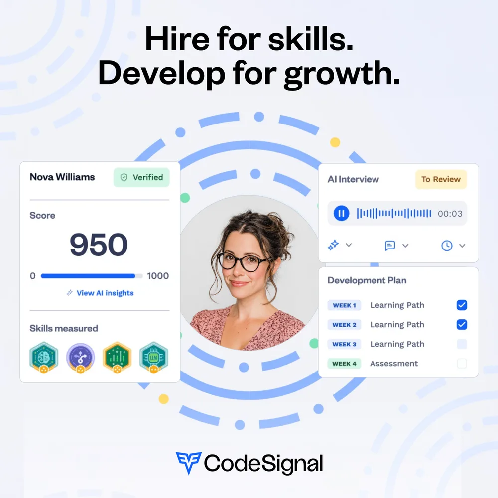 CodeSignal, Inc. ChatGPT ad — Hiring Assessment Platform in Healthcare & HealthTech