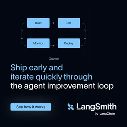 LangChain ChatGPT ad — LangSmith: Power your agent development lifecycle in Cloud & DevOps