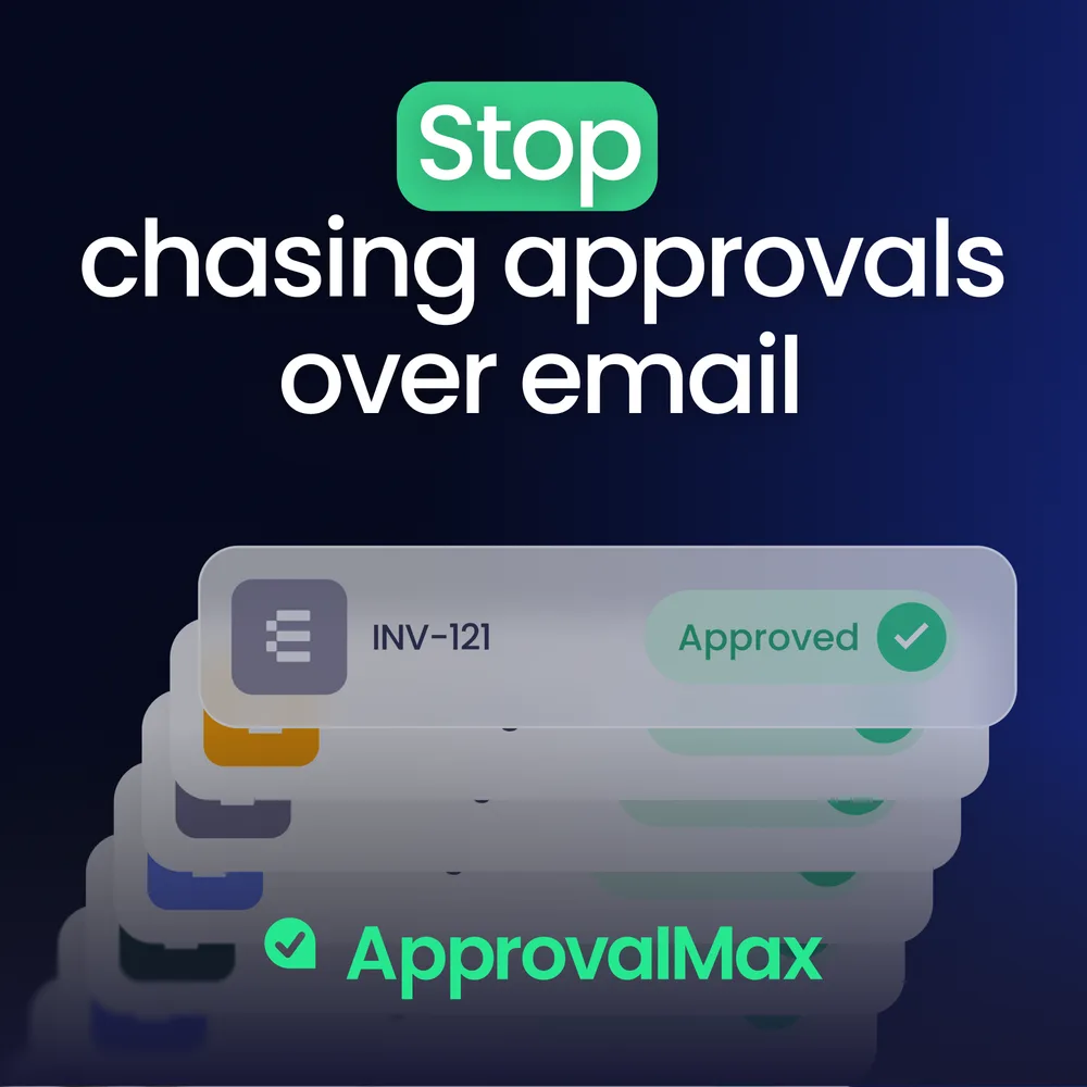 ApprovalMax ChatGPT ad — AP automation software in Real Estate