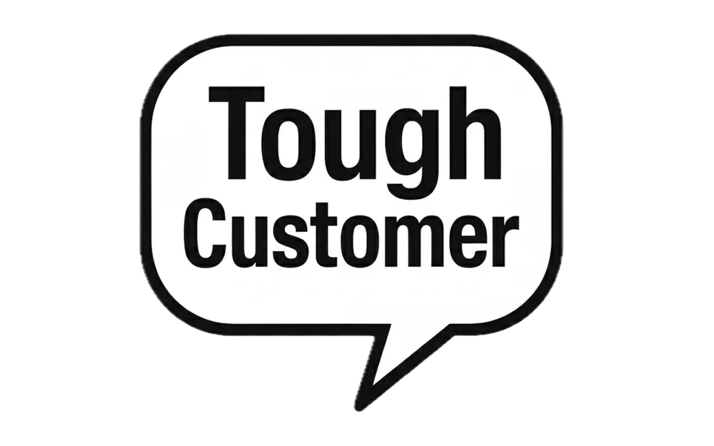Tough Customer ChatGPT ad — Practice Sales Calls and get coached in Education & Learning