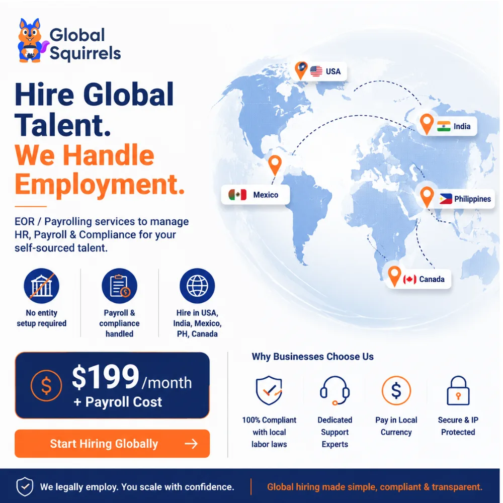 Global Squirrels ChatGPT ad — International Hiring Made Easy