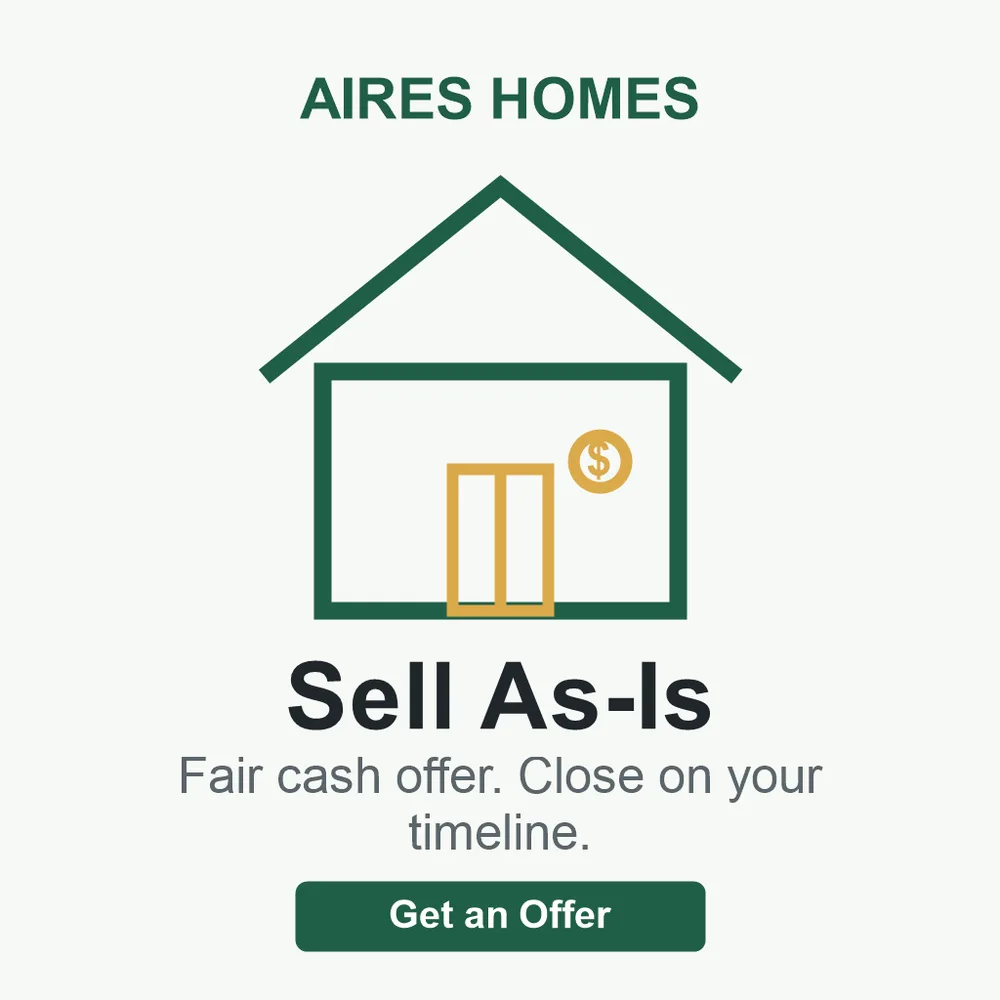 AIRES Homes ChatGPT ad — Sell Your House As-Is in Residential Solar & Energy