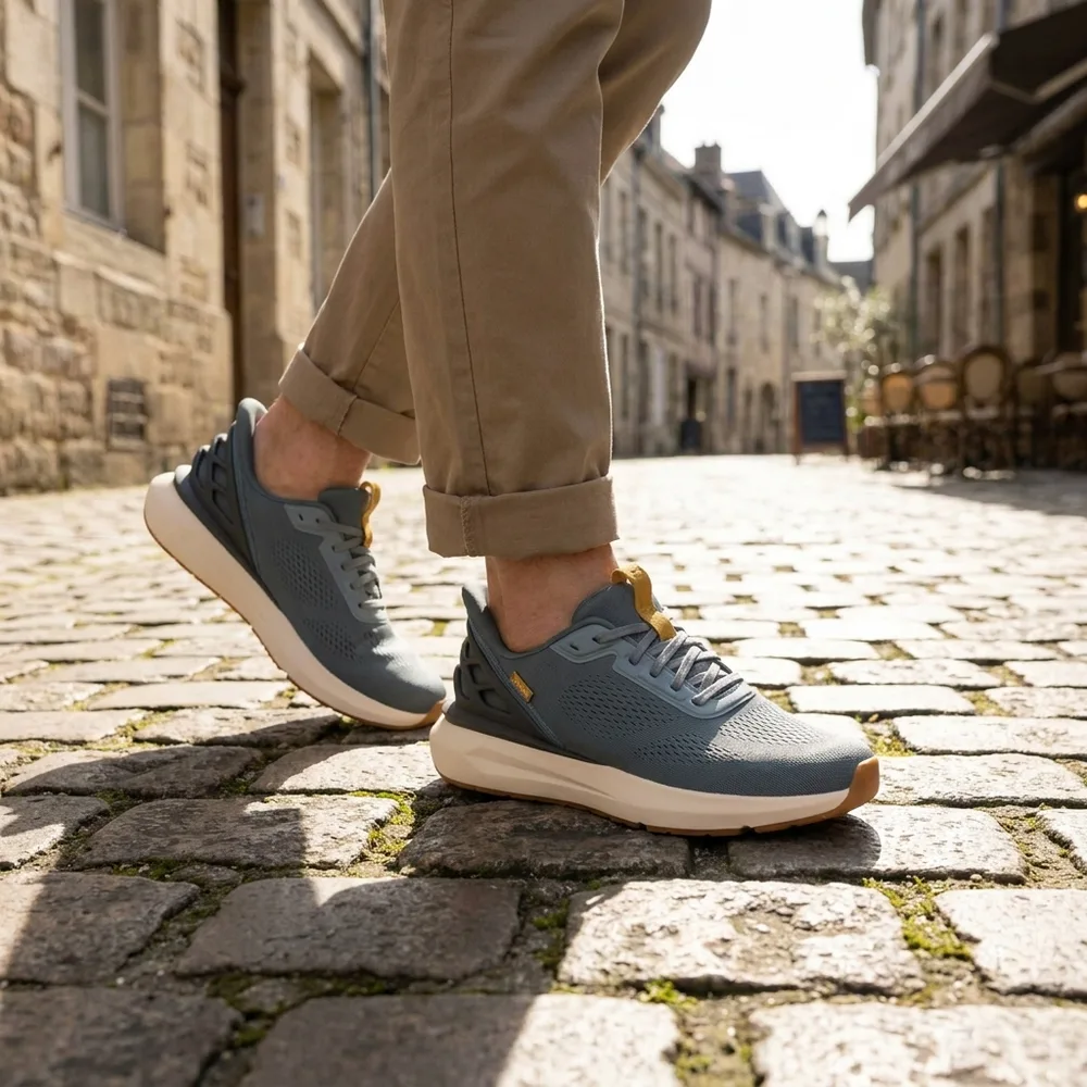 Kizik ChatGPT ad — Hands-Free Travel Shoes