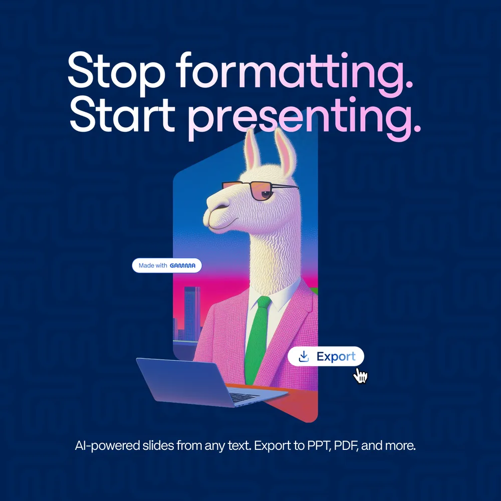 Gamma Tech, Inc. ChatGPT ad — AI vs Templates — Gamma Wins