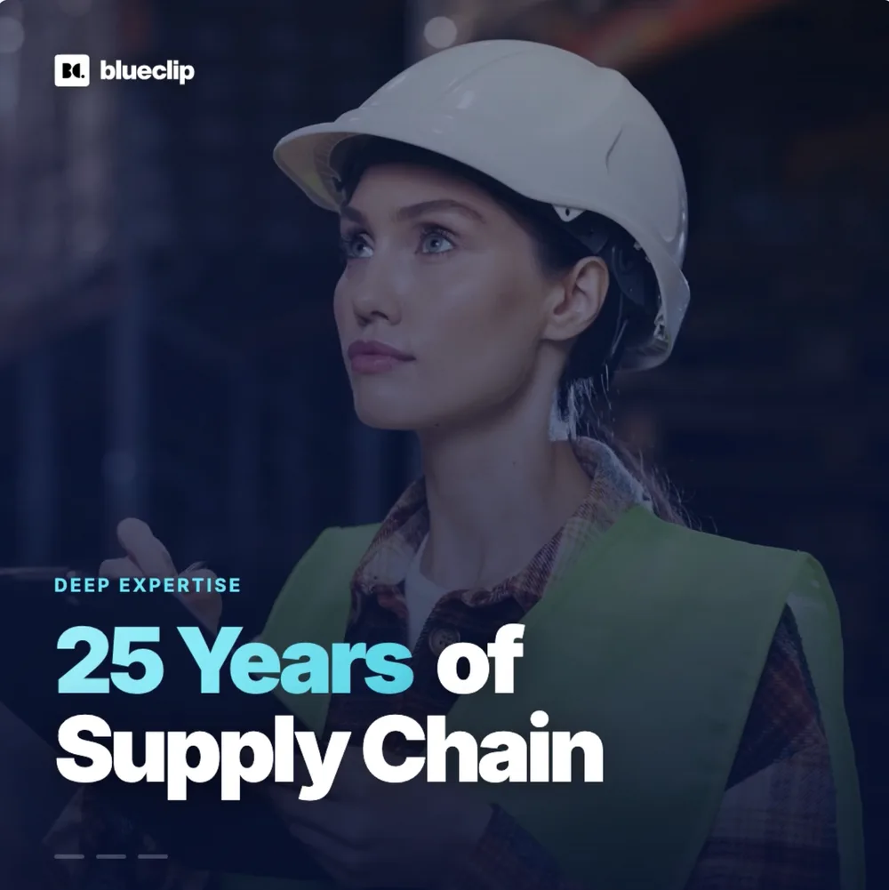 Blueclip ChatGPT ad — AI for Supply Chain Improvement in Business Consulting
