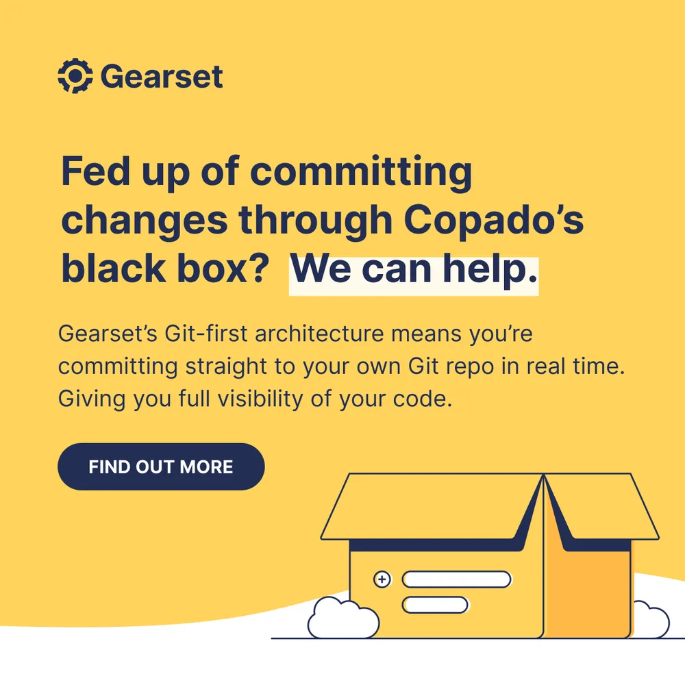 Gearset ChatGPT ad — Your Git history, in your repo, in real time. in Cloud & DevOps