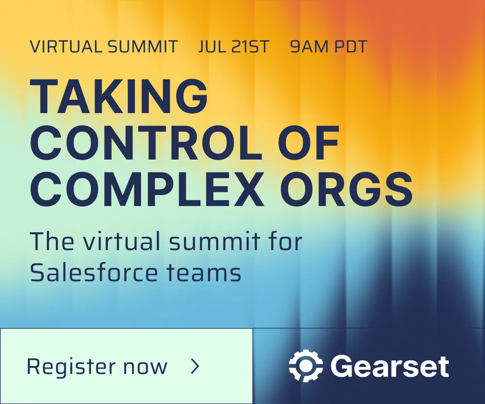 Gearset ChatGPT ad — Take control of complex orgs [Summit] in Business Consulting