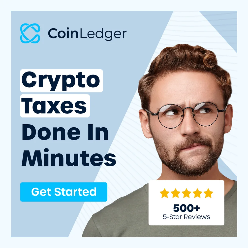 Coin Ledger, Inc. ChatGPT ad — Top Crypto Tax Software in Crypto & Investing