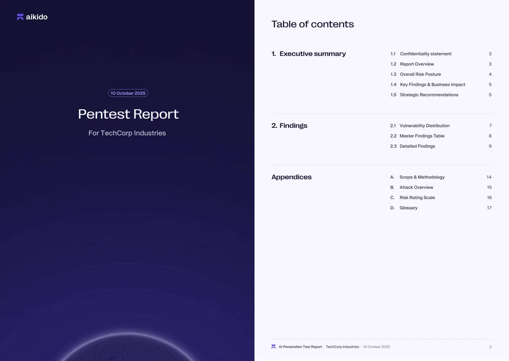 Aikido Security ChatGPT ad — Audit-Ready Pentest in Business Consulting