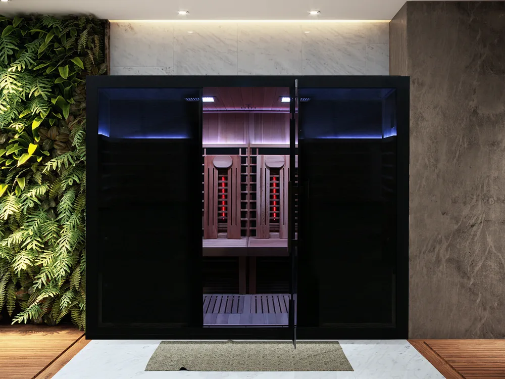 Sun Home Saunas ChatGPT ad — Luxury home saunas, built for daily wellness