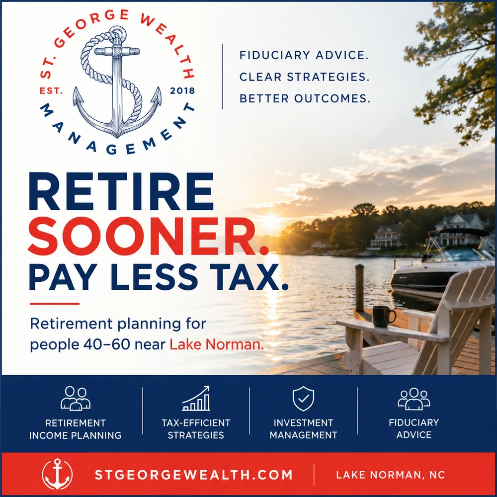 St George Wealth Management ChatGPT ad — Retire Sooner. Pay Less Tax. in Retirement Planning