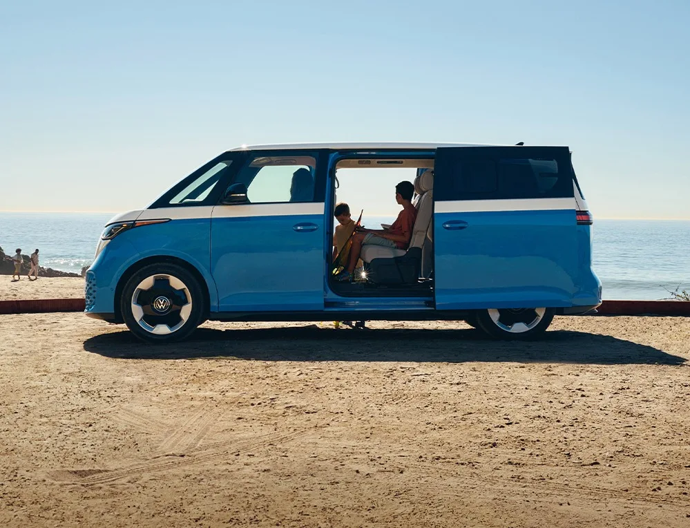 Volkswagen ChatGPT ad — Check out VW® 2025 ID. Buzz
