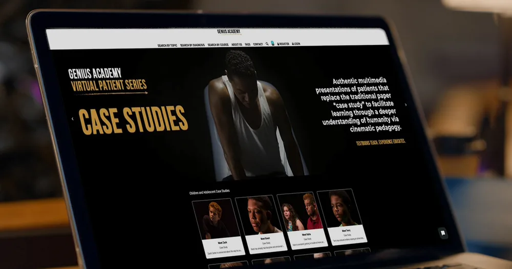 Genius Academy, Inc ChatGPT ad — AI-powered simulations for social work programs in Education & Learning