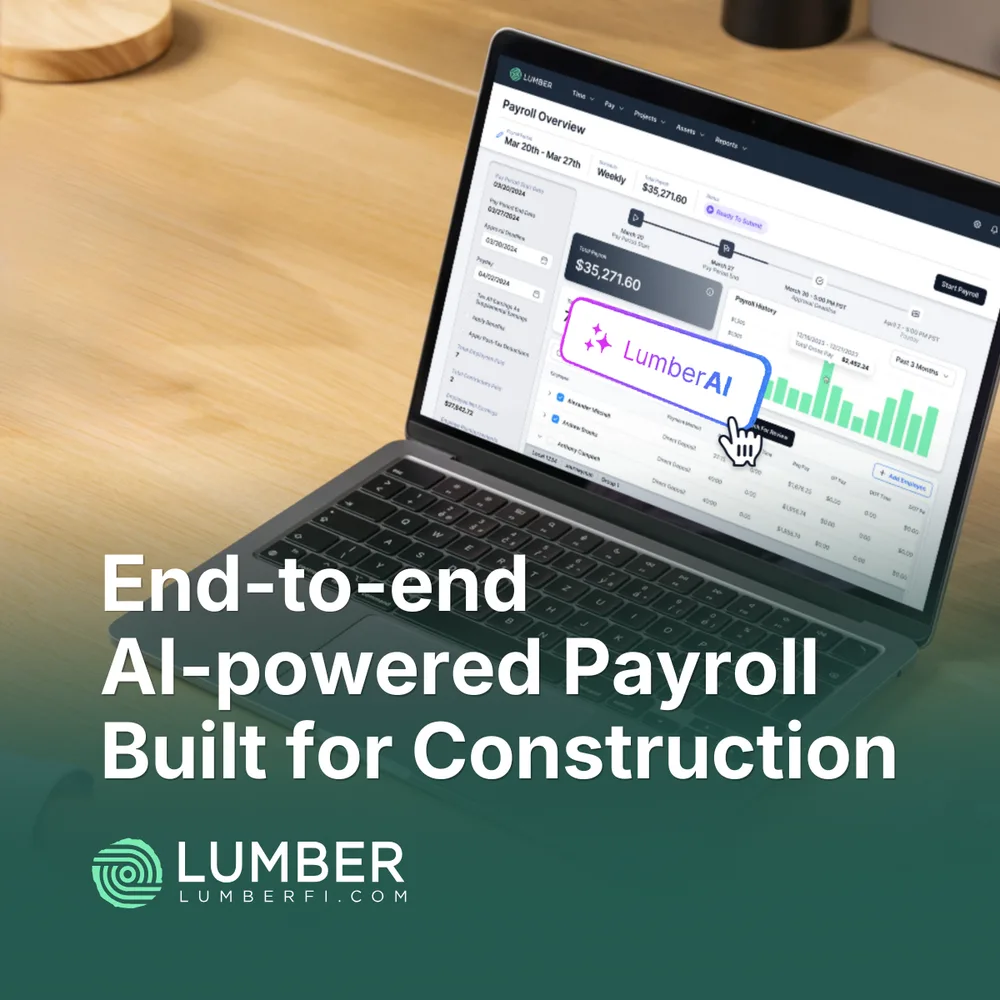 LumberFi Inc ChatGPT ad — Construction Payroll Software in Real Estate