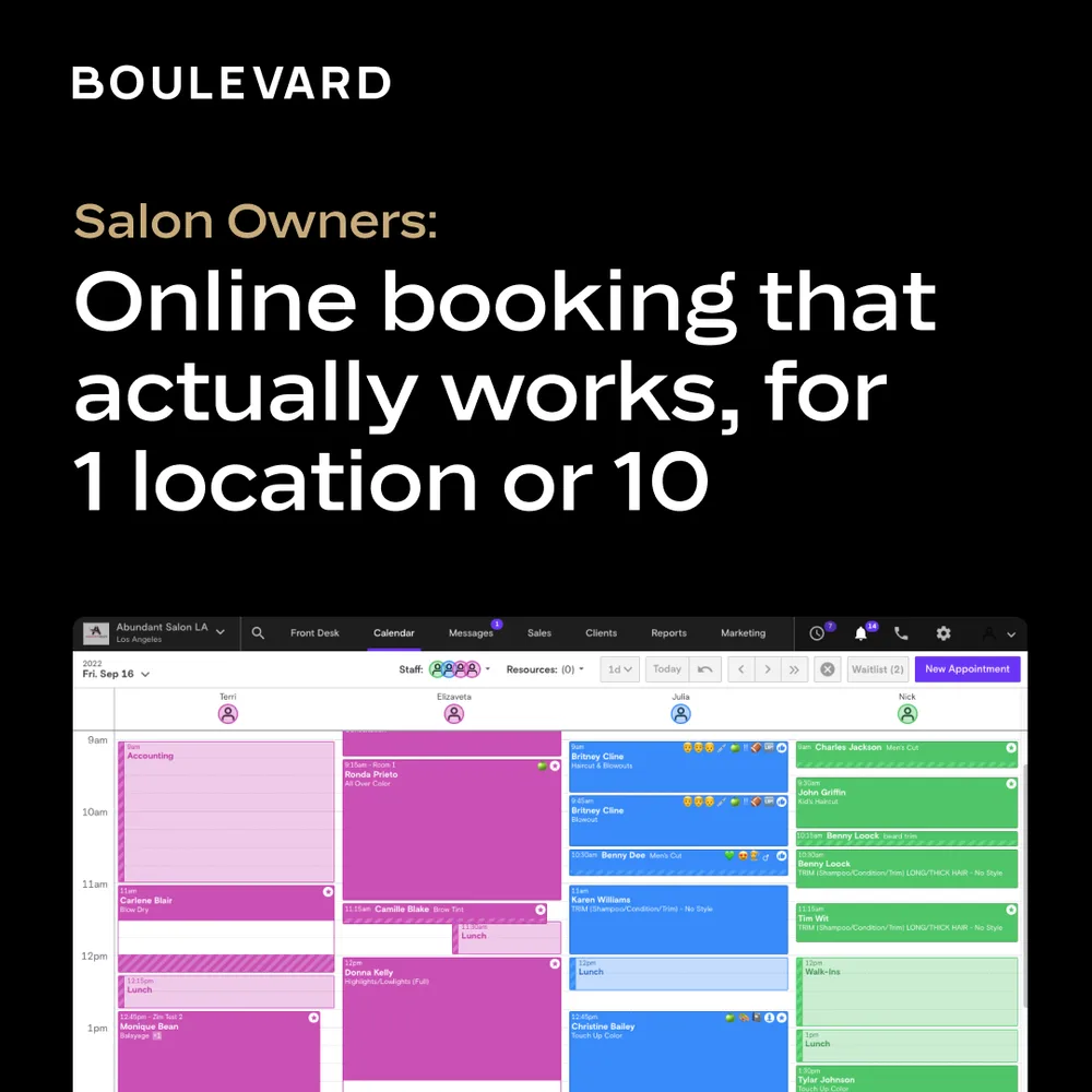 Boulevard Labs, Inc. ChatGPT ad — Run Your Salon Beautifully in Uncategorized