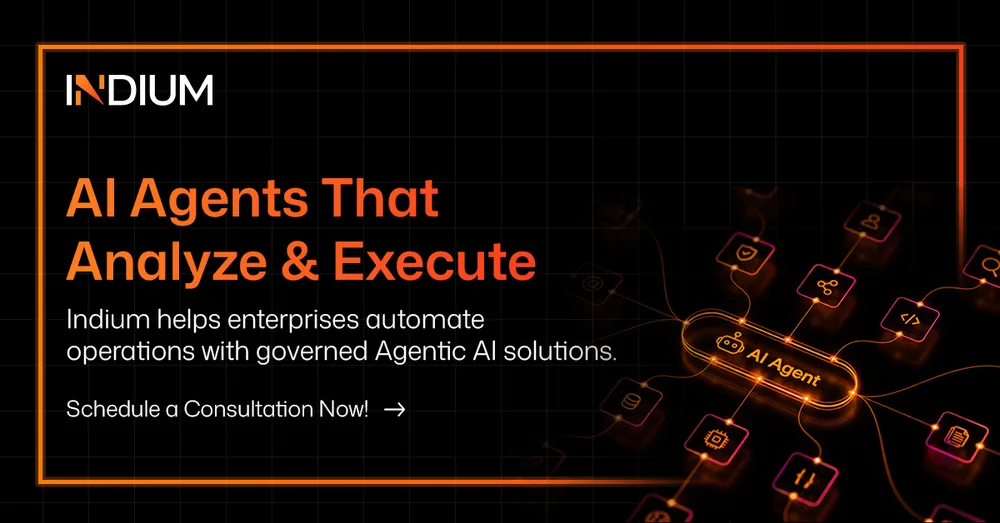 Indium ChatGPT ad — Agentic AI Solutions for Enterprise Automation in Business Consulting