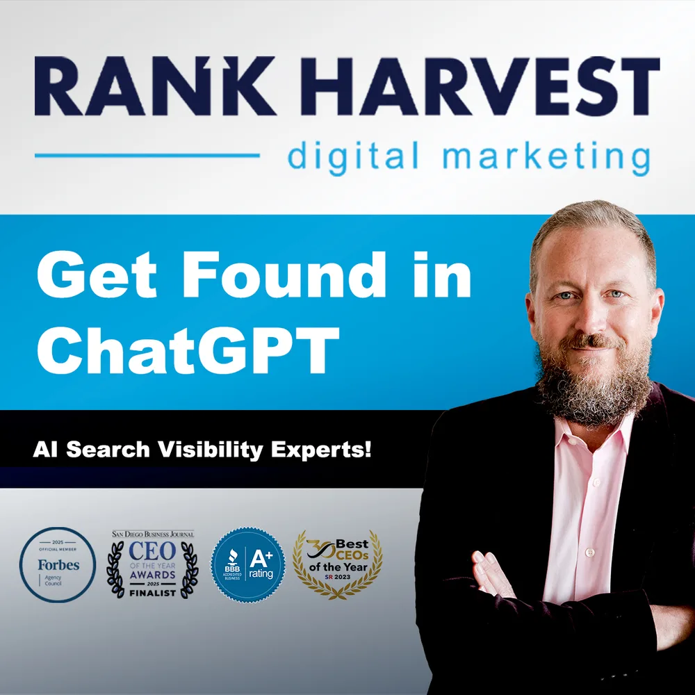 Rank Harvest ChatGPT ad — How Do I Rank in AI Search Results?