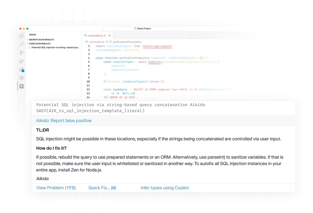 Aikido Security ChatGPT ad — Complete Code Testing in Cloud & DevOps