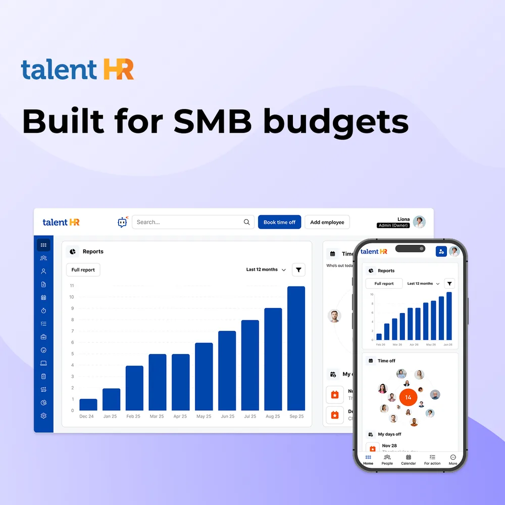 TalentHR ChatGPT ad — Still Managing HR in Spreadsheets?