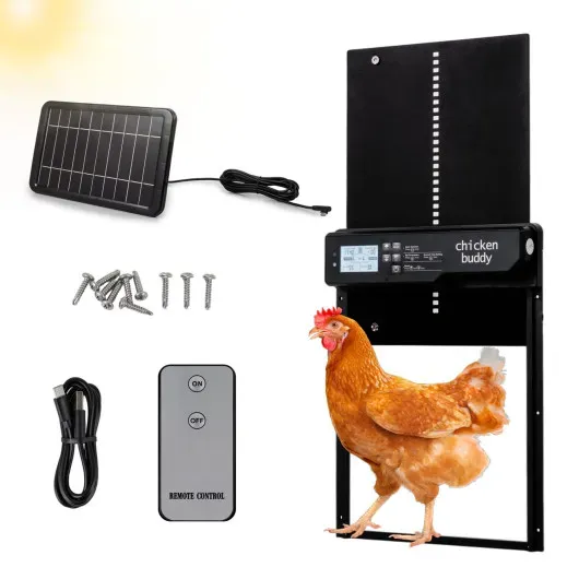 Costway ChatGPT ad — Solar Auto Chicken Coop Door