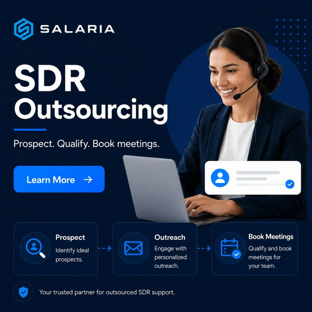 Salaria Sales Solutions ChatGPT ad — SDR Outsourcing