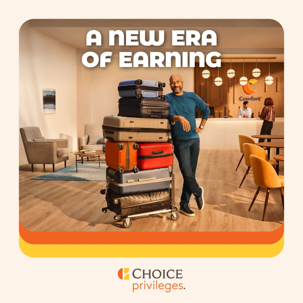 Choice Hotels ChatGPT ad — VIP Rewards