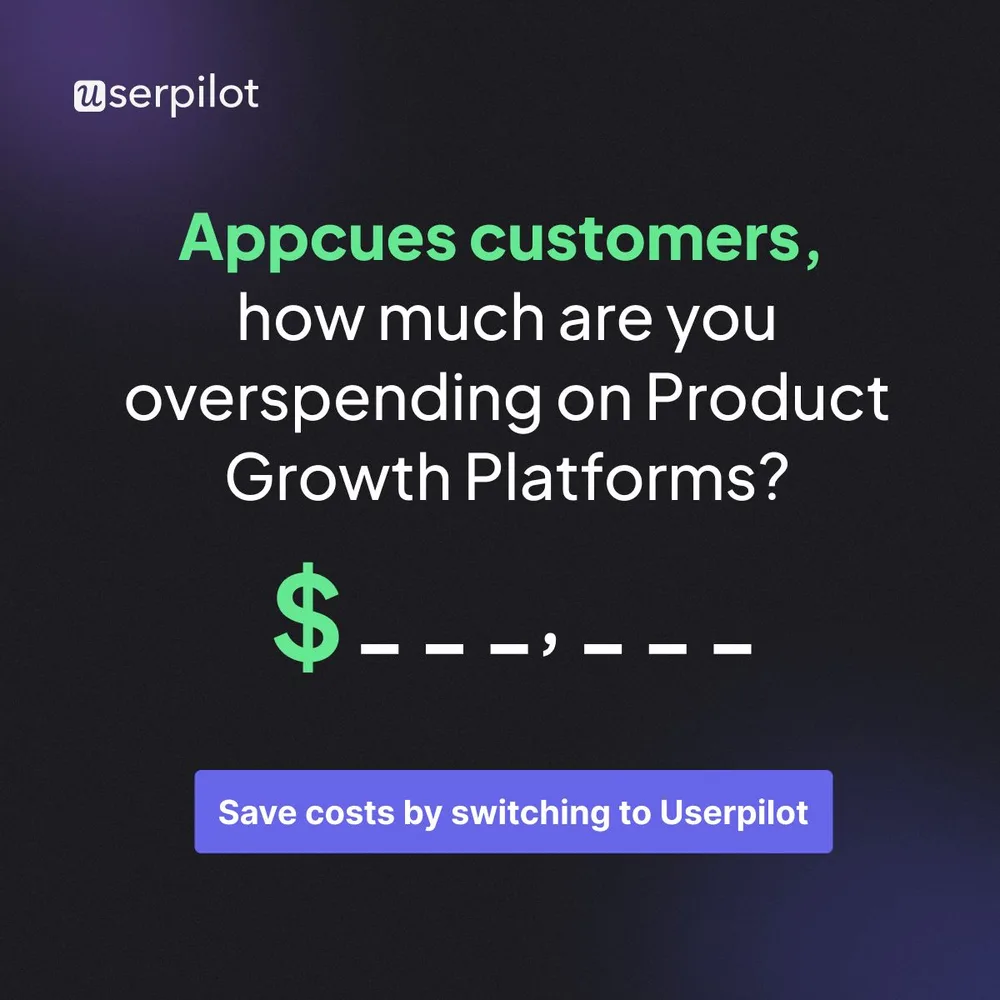 Userpilot, Inc. ChatGPT ad โ ๐ฃ Appcues + FREE Product Analytics =๐ in Enterprise & Fintech