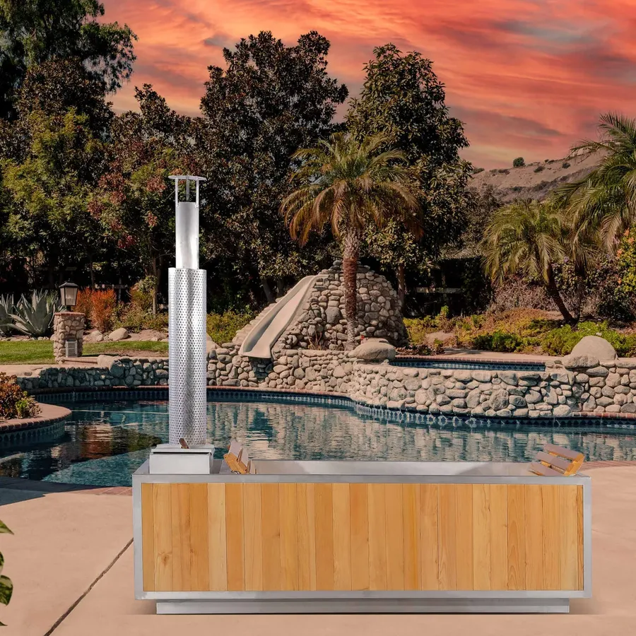 SaunaOnes ChatGPT ad — SAUNAONES® Outdoor Red Cedar Wooden Hot Tub - No in Pool & Spa Services