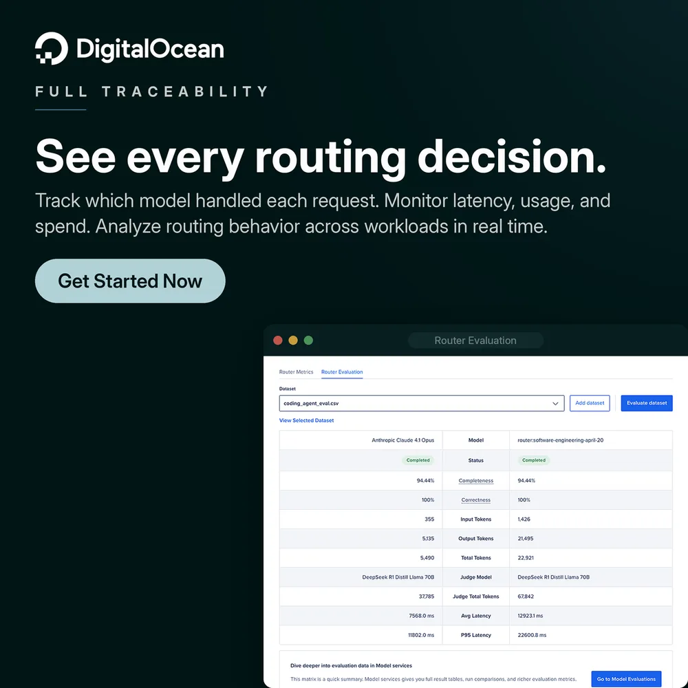 Digital Ocean ChatGPT ad — Inference Routing