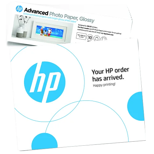 Hewlett Packard ChatGPT ad — HP Advanced Photo Paper Glossy 65 lb 4 x (101 x... in E-commerce & Retail