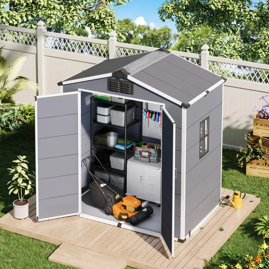 Erommy ChatGPT ad — 6x4 FT Outdoor Storage Shed
