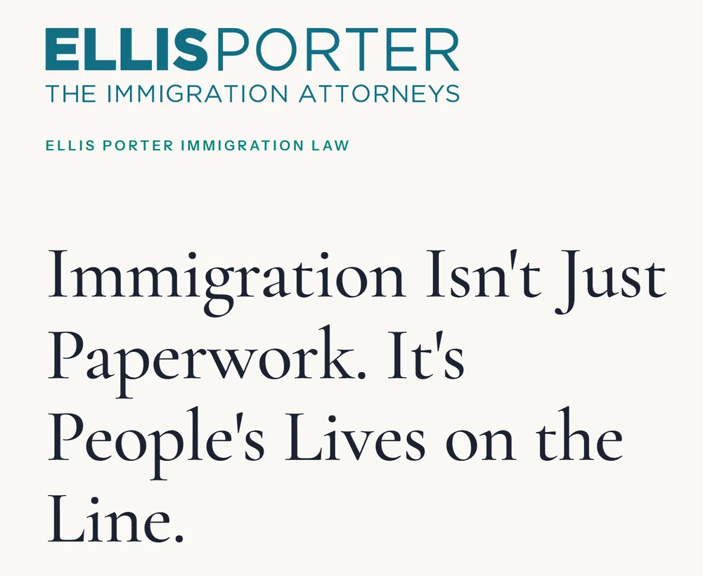 Ellis Porter, PLC ChatGPT ad — Ellis Porter Attorneys | 20,000+ Approvals in Business Consulting