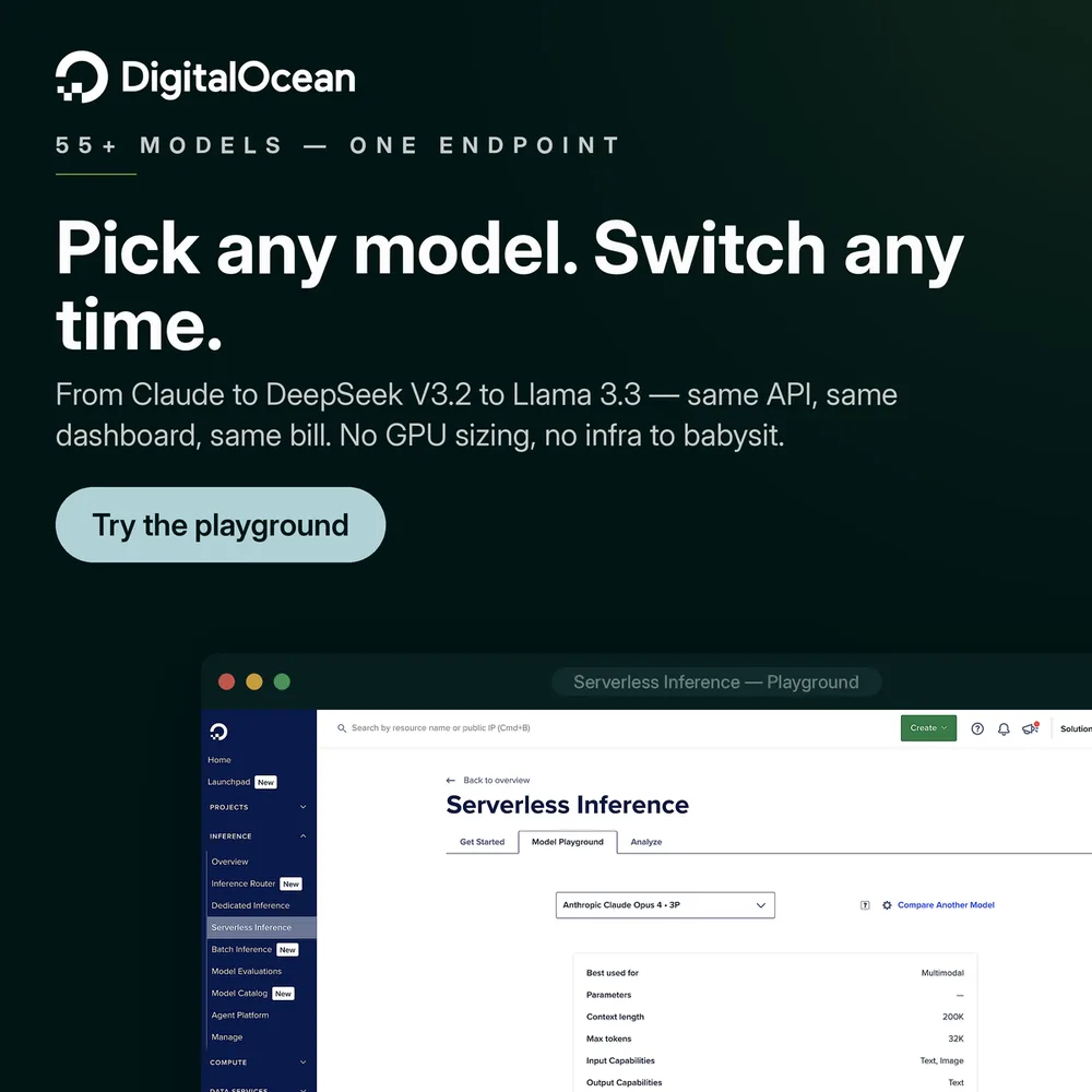 Digital Ocean ChatGPT ad — Right model, right task in Cloud & DevOps