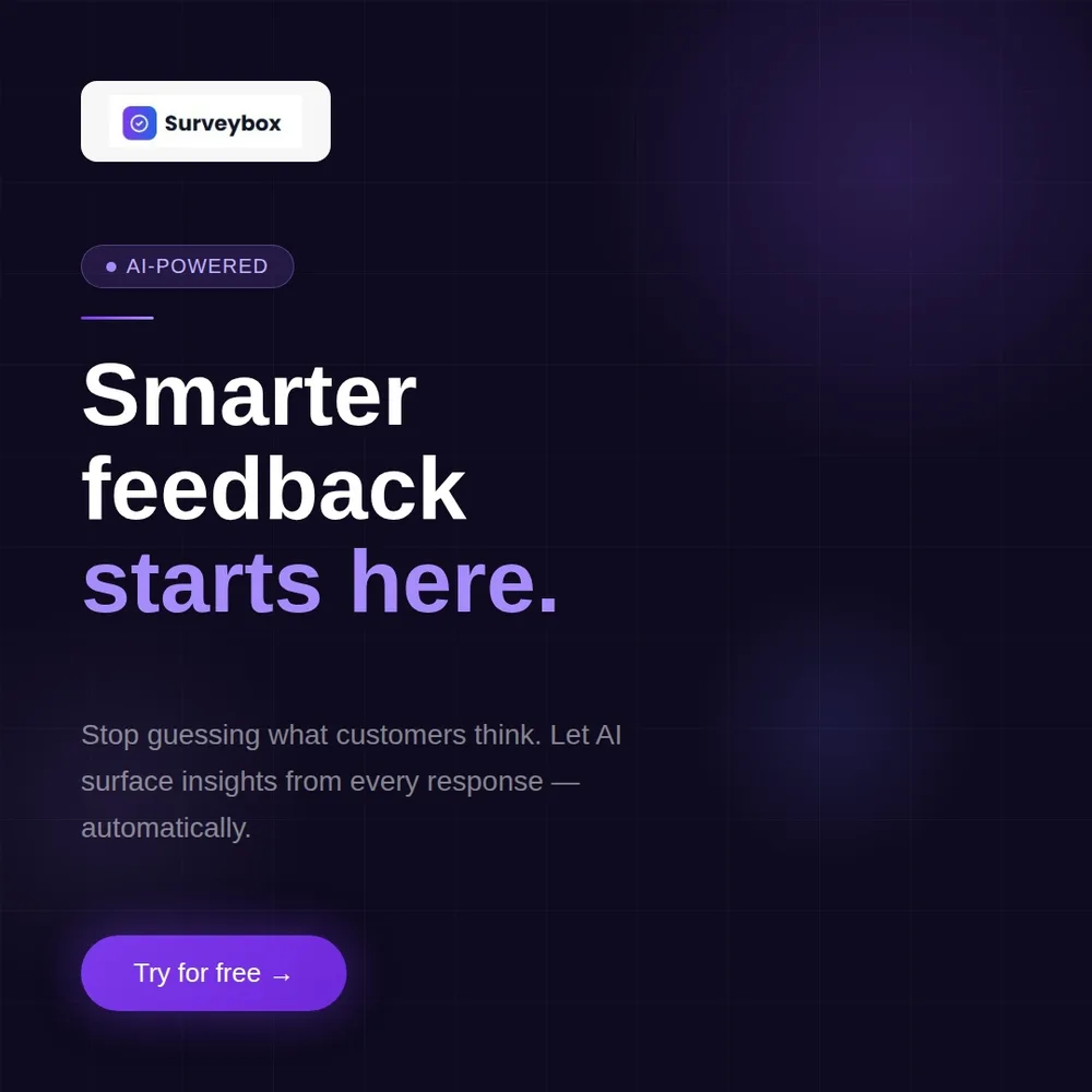 Surveybox ai LLC ChatGPT ad — Sign Up Today - Surveybox.ai in Business Consulting