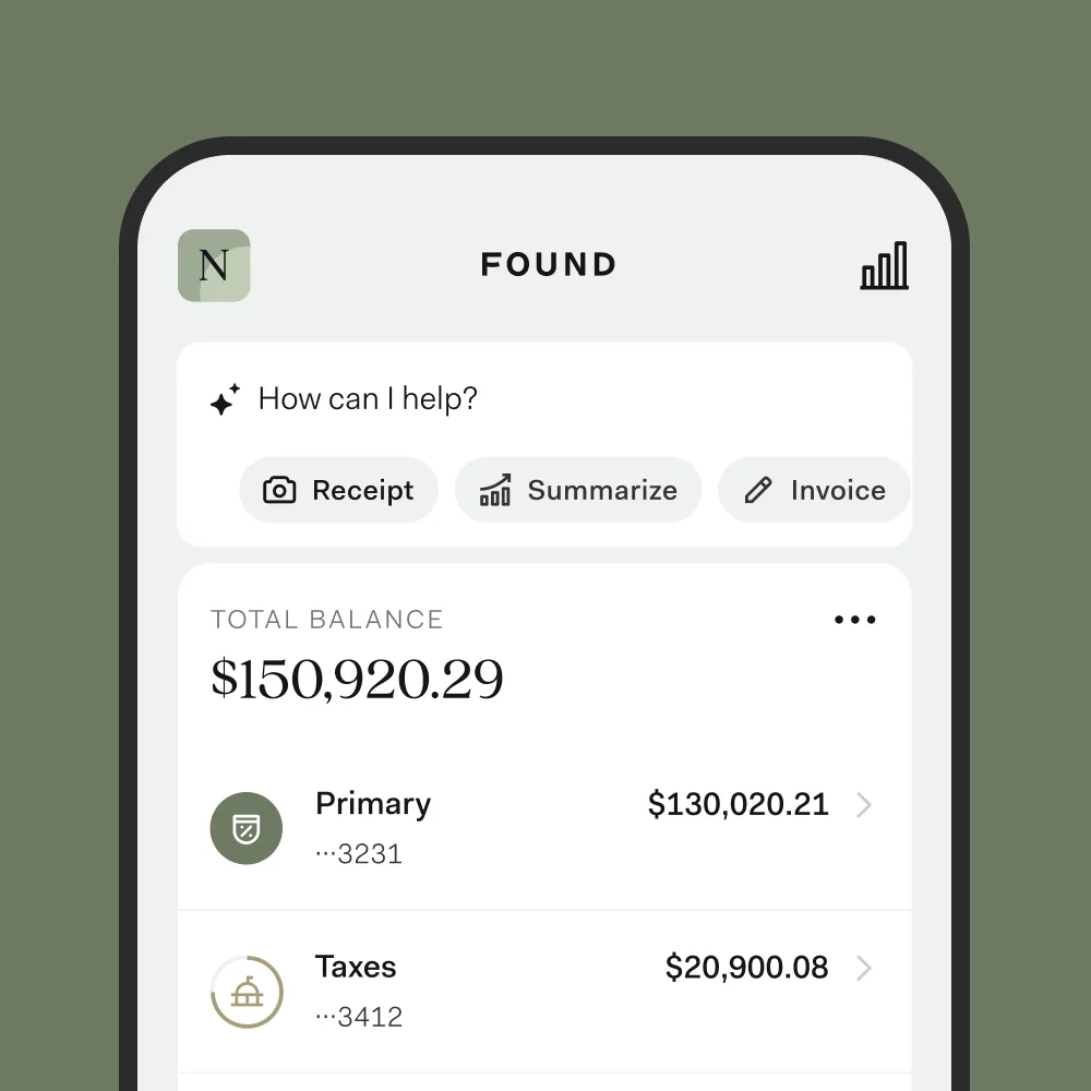 Found ChatGPT ad — Running your own business? Try Found Banking Tools in Crypto & Investing