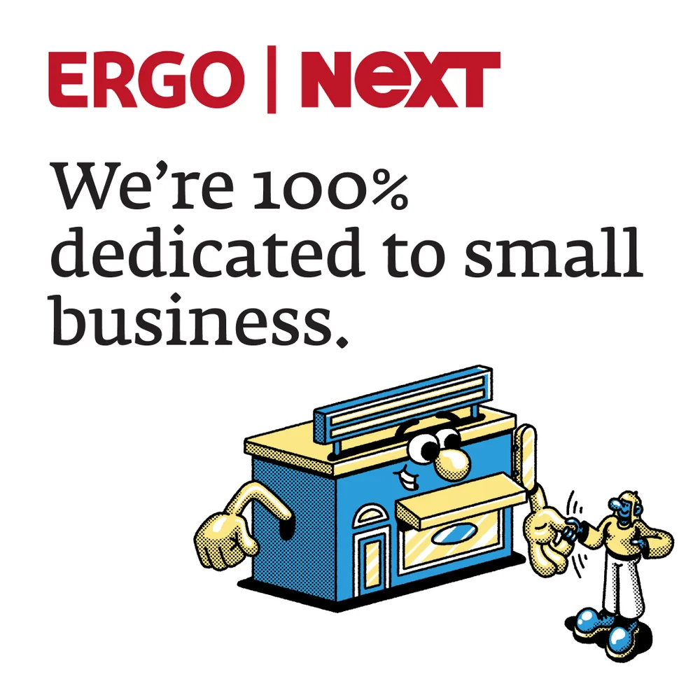 ERGO NEXT Insurance ChatGPT ad — Small Business Insurance in Legal & Business Services