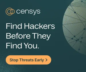 Censys, Inc. ChatGPT ad — Find Hackers First in Crypto & Investing