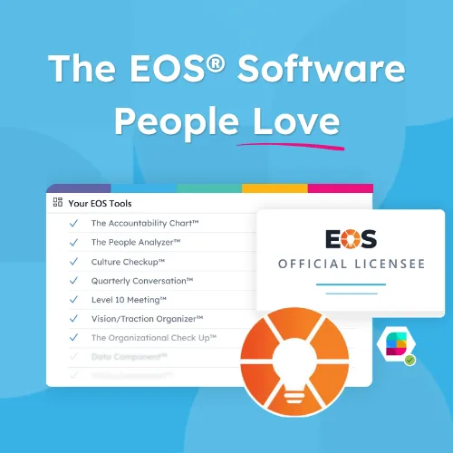 Strety ChatGPT ad — Happiest people on EOS run on Strety in SaaS & Productivity