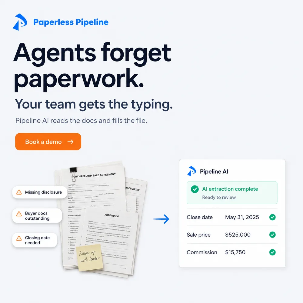 Paperless Pipeline ChatGPT ad — AI transaction management for brokerages in Crypto & Investing