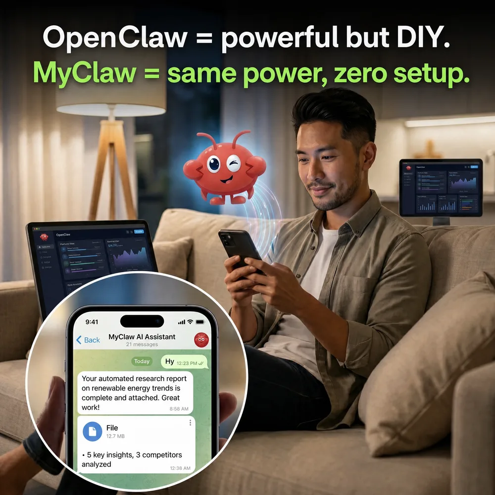Cubo World Inc. ChatGPT ad — Love OpenClaw? Skip the setup.