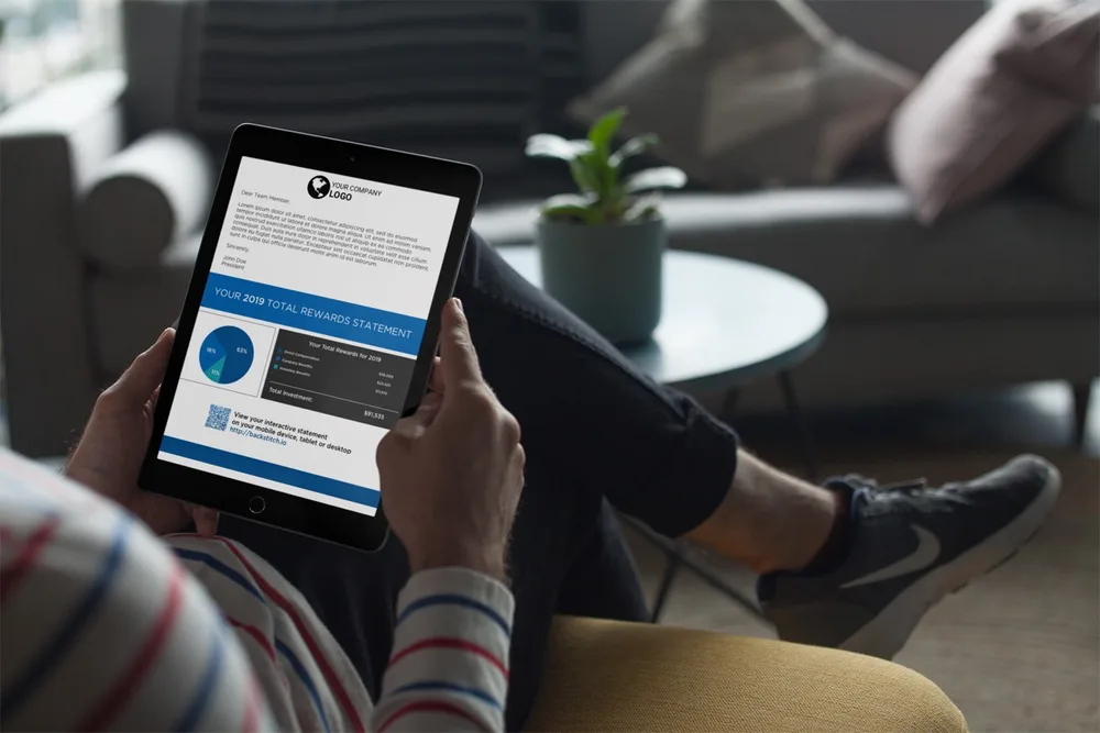 backstitch Inc. ChatGPT ad — Total Rewards Statements, Done Right