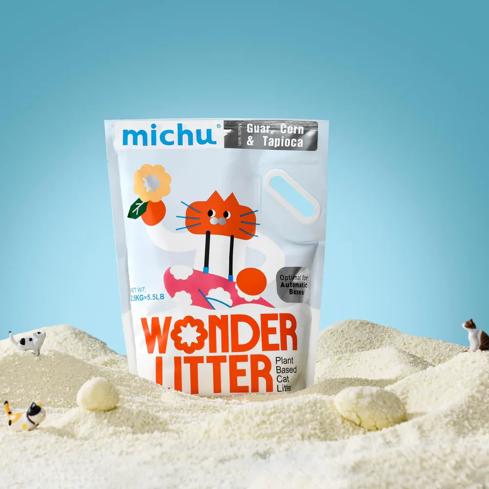 michu pet supplies inc ChatGPT ad — Non-Stick Natural Litter for Litter-Robot