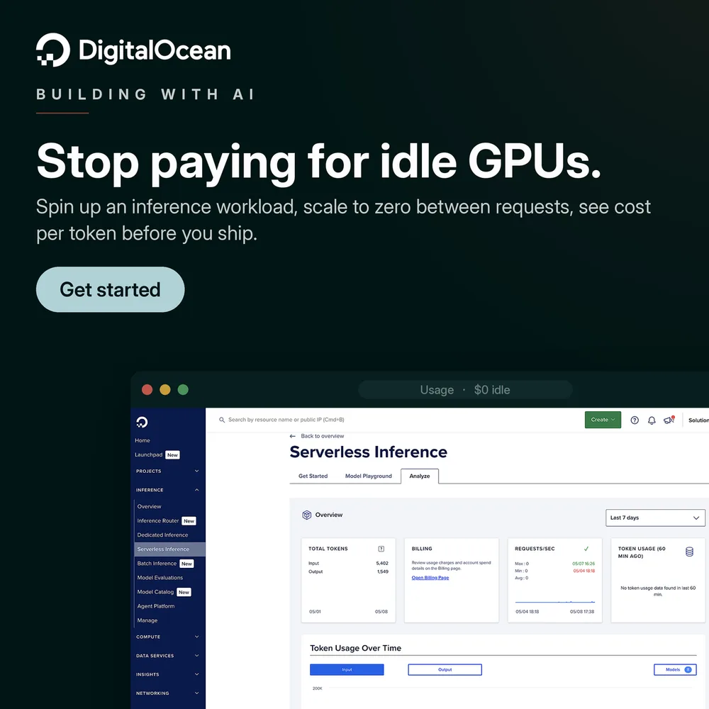 Digital Ocean ChatGPT ad — Pay-per-token