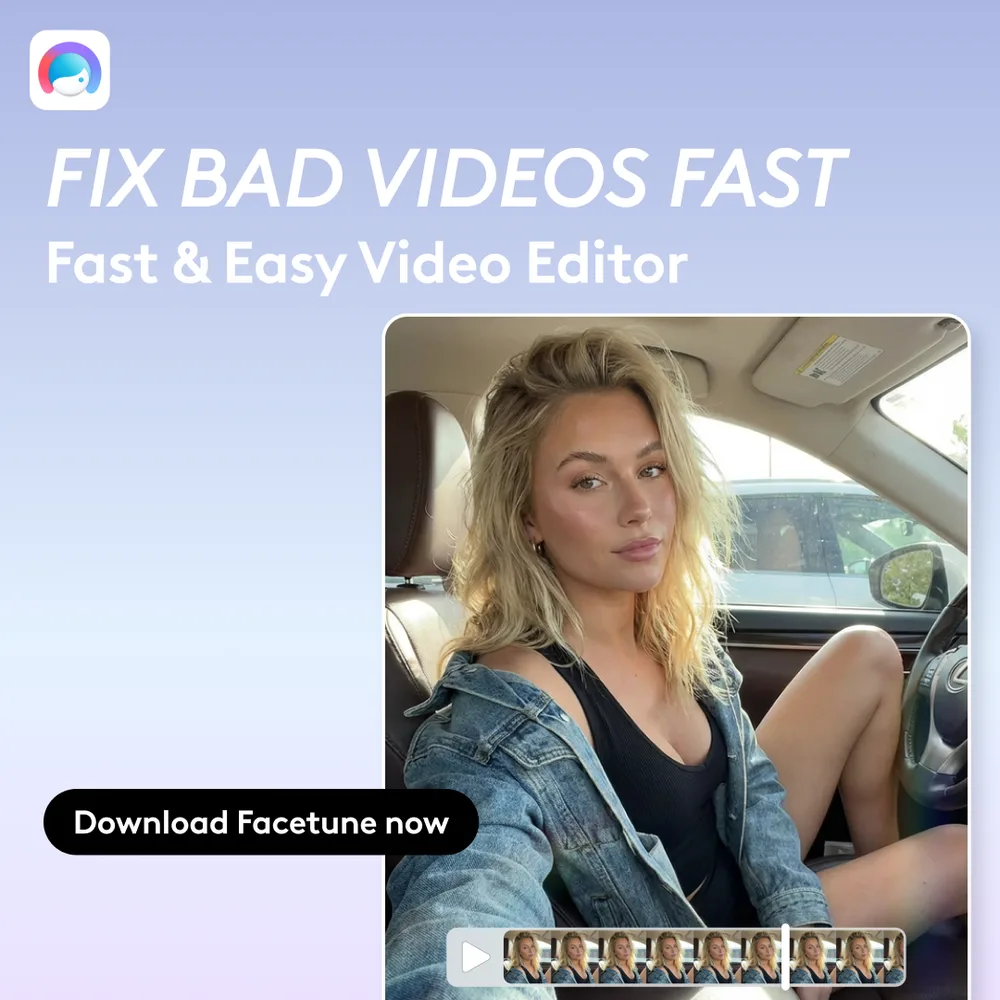 Facetune ChatGPT ad — Polish your video in SaaS & Productivity