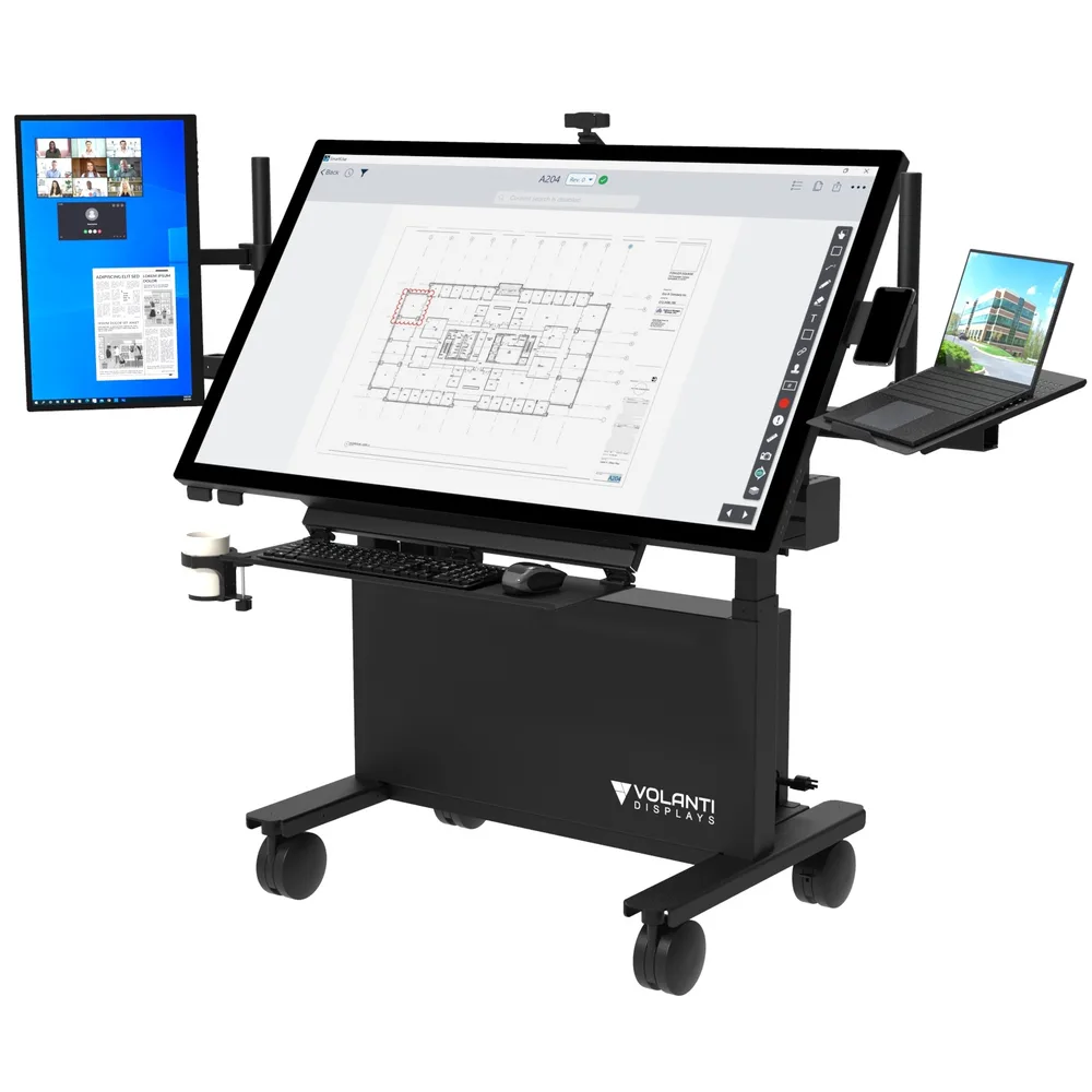 Volanti Displays Inc. ChatGPT ad — Volanti Digital Plan Tables & Displays
